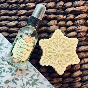 Peppermint Grapefruit Organic Essential Oils Spritzer and Soap Set